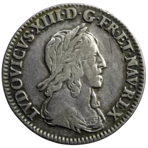 Louis XIII 1/12 écu 1643 Paris