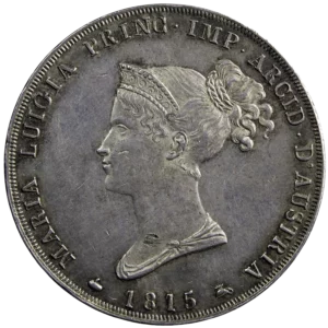 Duche de Parme Marie-Louise 5 lire 1815