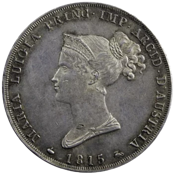 Duche de Parme Marie-Louise 5 lire 1815