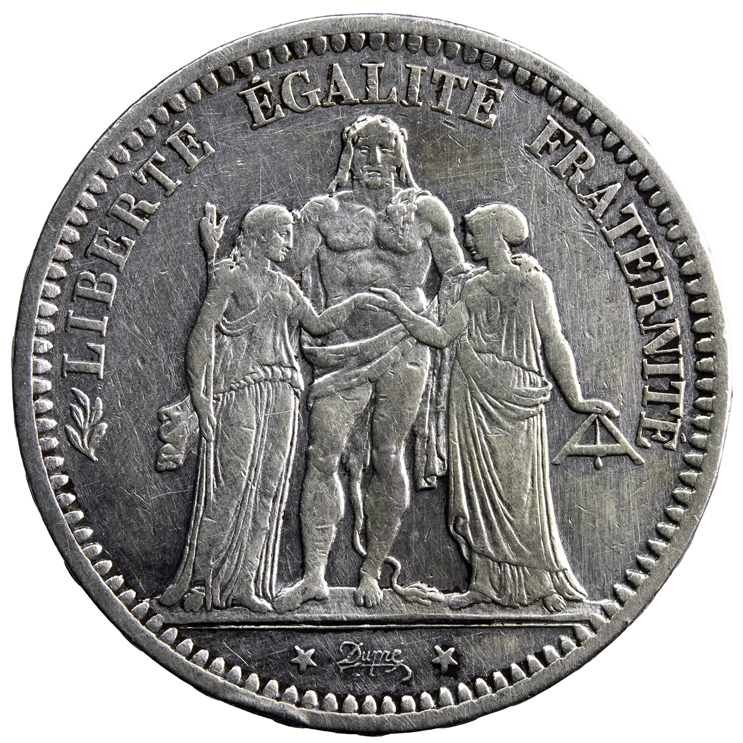 Paris Commune 5 francs 1871 Camelinat