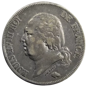 Louis XVIII 5 francs 1823 Lille