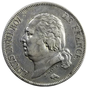 Louis XVIII 5 francs 1824 La Rochelle