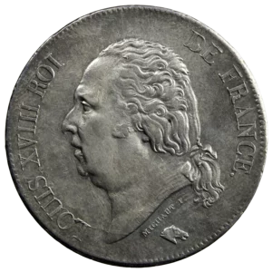 Louis XVIII 5 francs 1824 Marseille