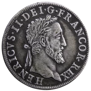 Henri II teston au moulin 1554 Paris