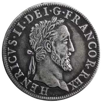 Henri II teston au moulin 1554 Paris