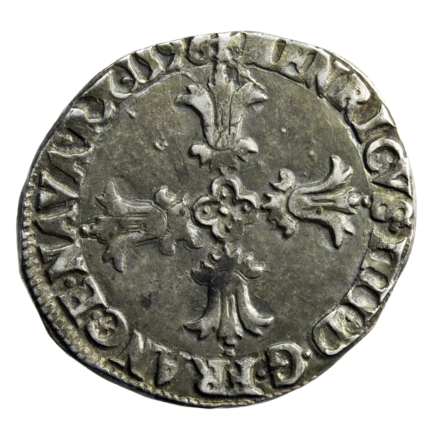 Henri IV 1/8 écu 1596 Bayonne