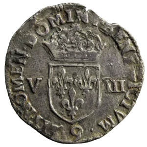 Henri IV 1/8 écu 1603 Rennes