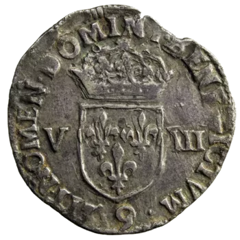 Henri IV 1/8 écu 1603 Rennes