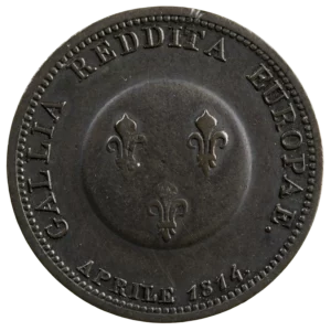 Ange de Paix Frederic Guillaume III Module 2 francs 1814