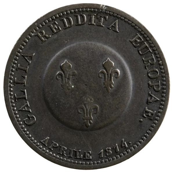 Ange de Paix Frederic Guillaume III Module 2 francs 1814