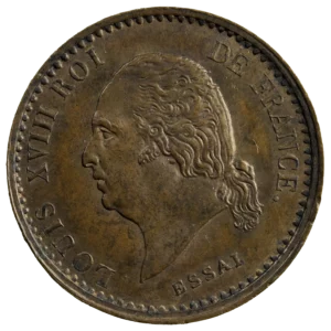 Louis XVIII essai 10 centimes 1824
