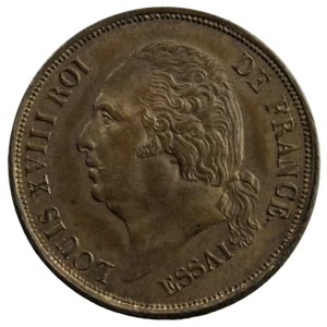 Louis XVIII essai 5 centimes 1824
