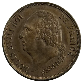 Louis XVIII essai 5 centimes 1824