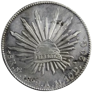 Mexique 8 reales 1892 Mexico