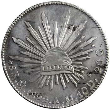 Mexique 8 reales 1892 Mexico