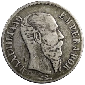 Mexique Maximilien Peso 1866 Mexico