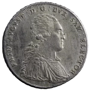 Saxe Albertine Frederic Auguste III Thaler 1791 Dresde