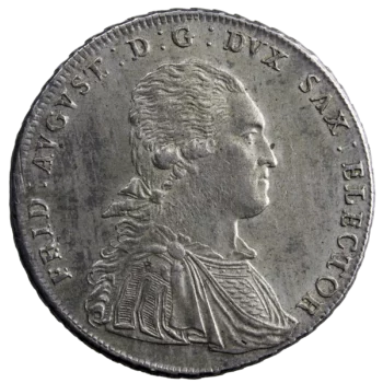 Saxe Albertine Frederic Auguste III Thaler 1791 Dresde