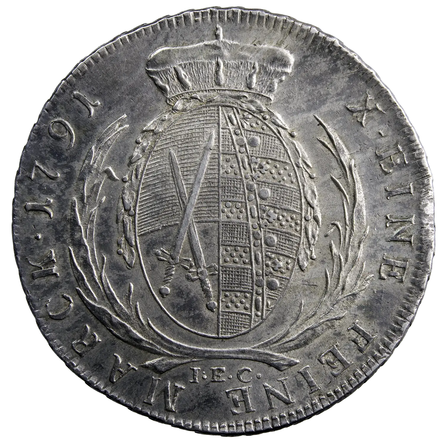 Saxe Albertine Frederic Auguste III Thaler 1791 Dresde