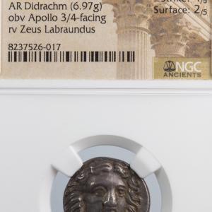 Satrapes de Carie Pixodaros didrachm NGC XF