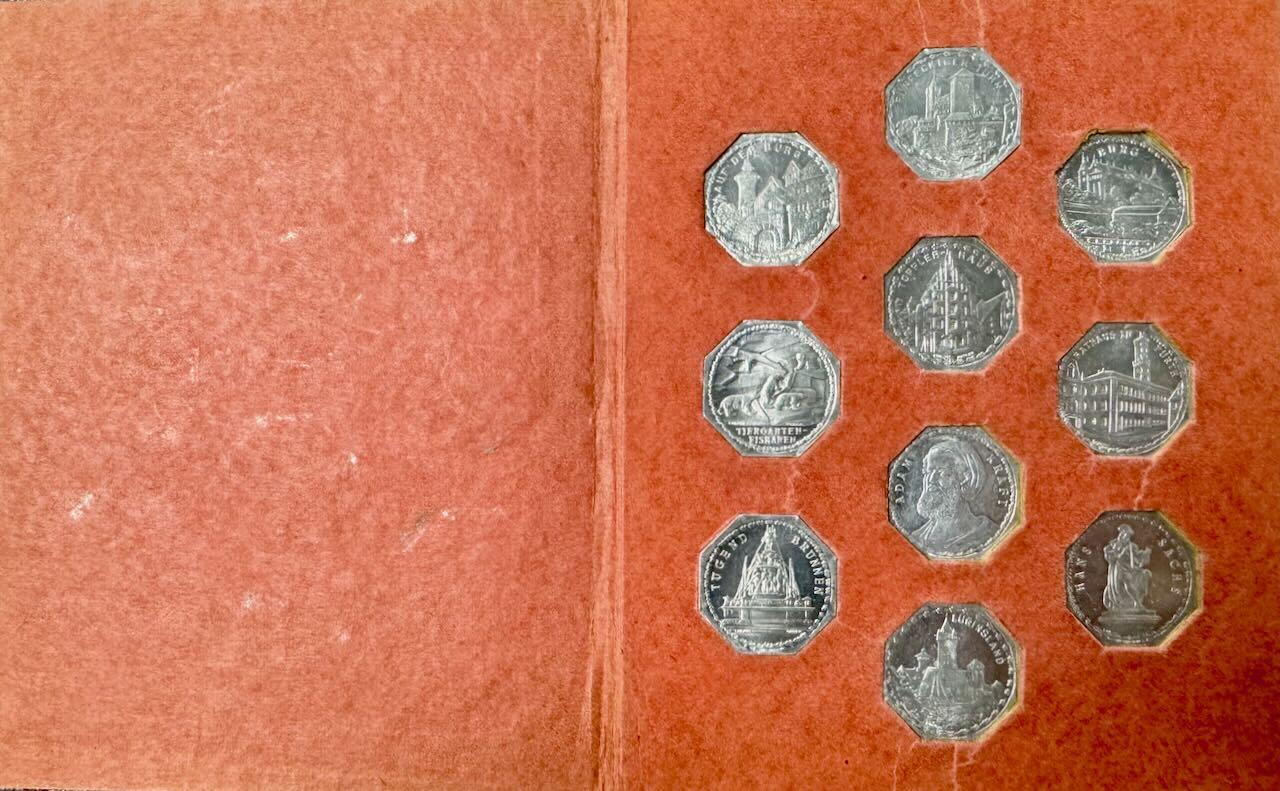 Set of 25 tokens Nürnberg-Fürther 1921