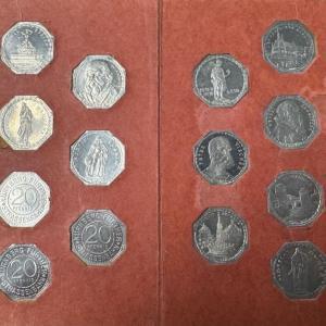 Set of 25 tokens Nürnberg-Fürther 1921