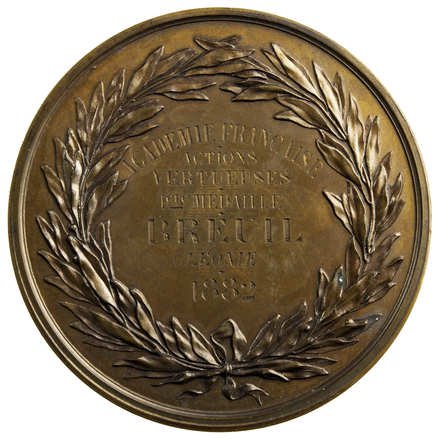 Medal actions vertueuses Baron de Montyon 1882