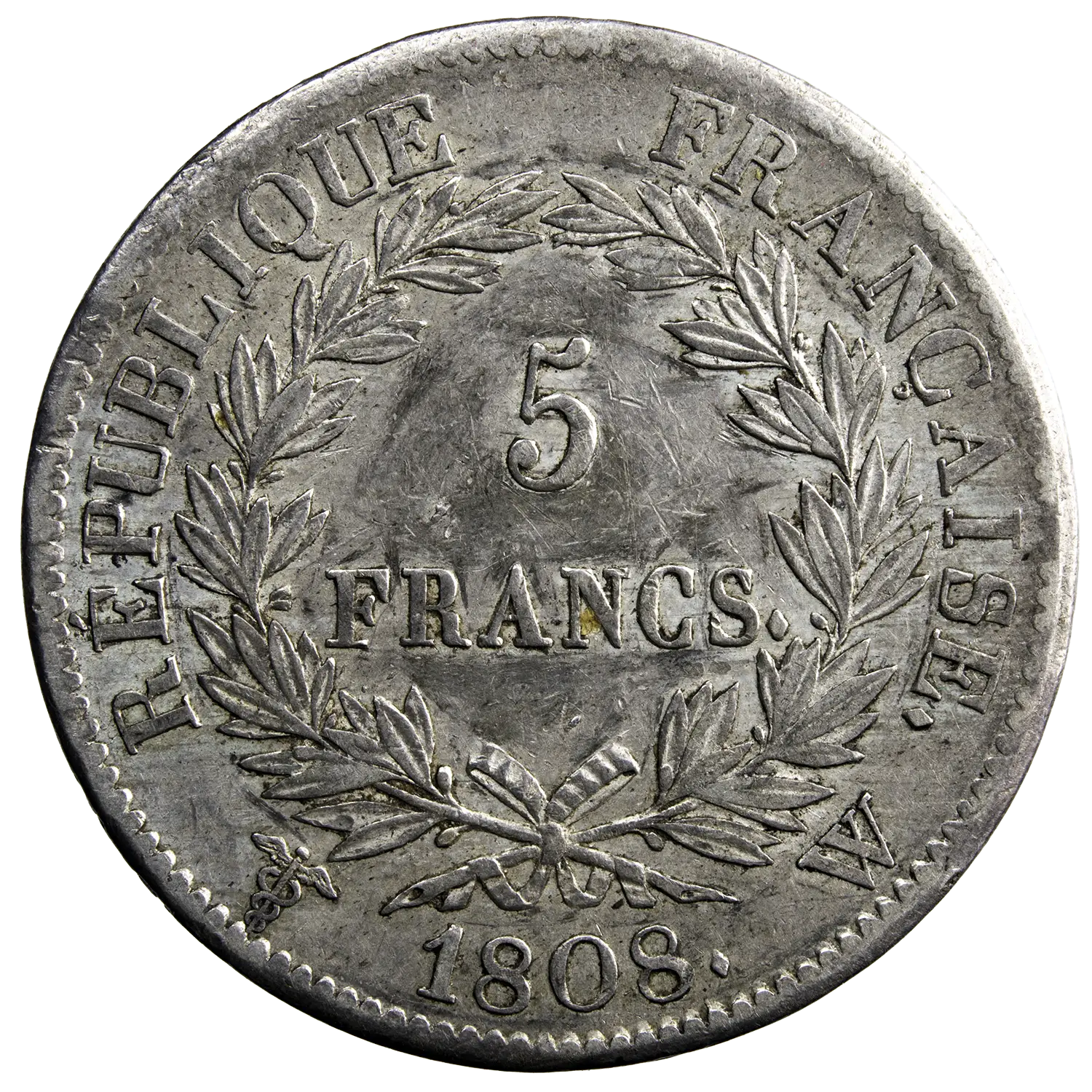 Napoléon I 5 francs 1808 Lille