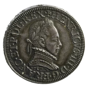 Henri III piéfort du demi teston 1577 Paris