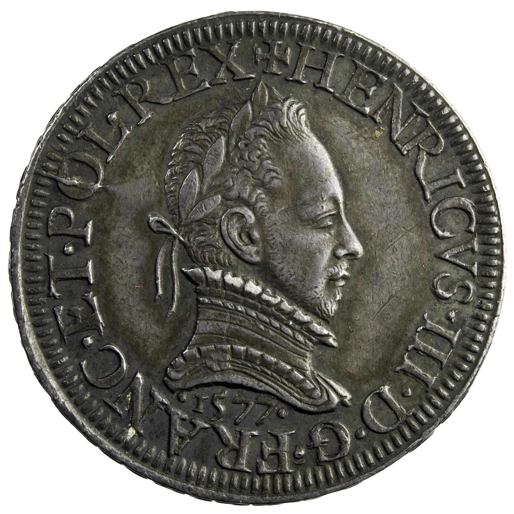 Henri III piéfort du demi teston 1577 Paris