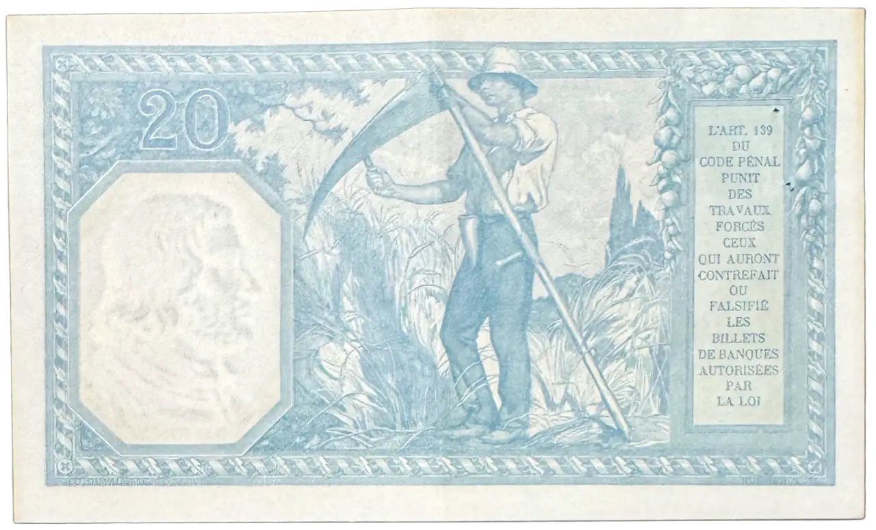 20 francs Bayard 25 4 1917