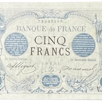 5 francs noir 15 mars 1873