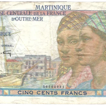 Martinique 500 francs type 1946