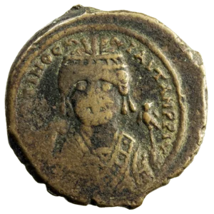 Maurice Tibère follis Antioch An 3