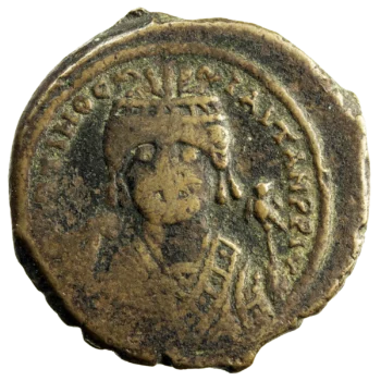 Maurice Tibère follis Antioch An 3