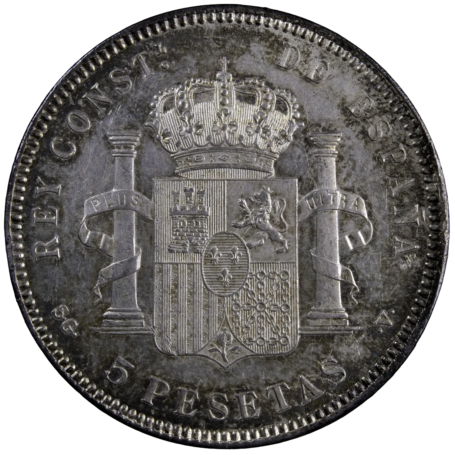 Espagne Alphonse XIII 5 pesetas 1899