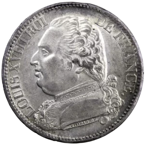 Louis XVIII 5 francs 1814 Limoges