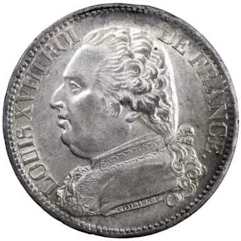 Louis XVIII 5 francs 1814 Limoges