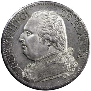 Louis XVIII 5 francs 1814 Toulouse