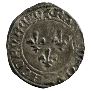 Charles VII blanc aux 3 lis Orléans