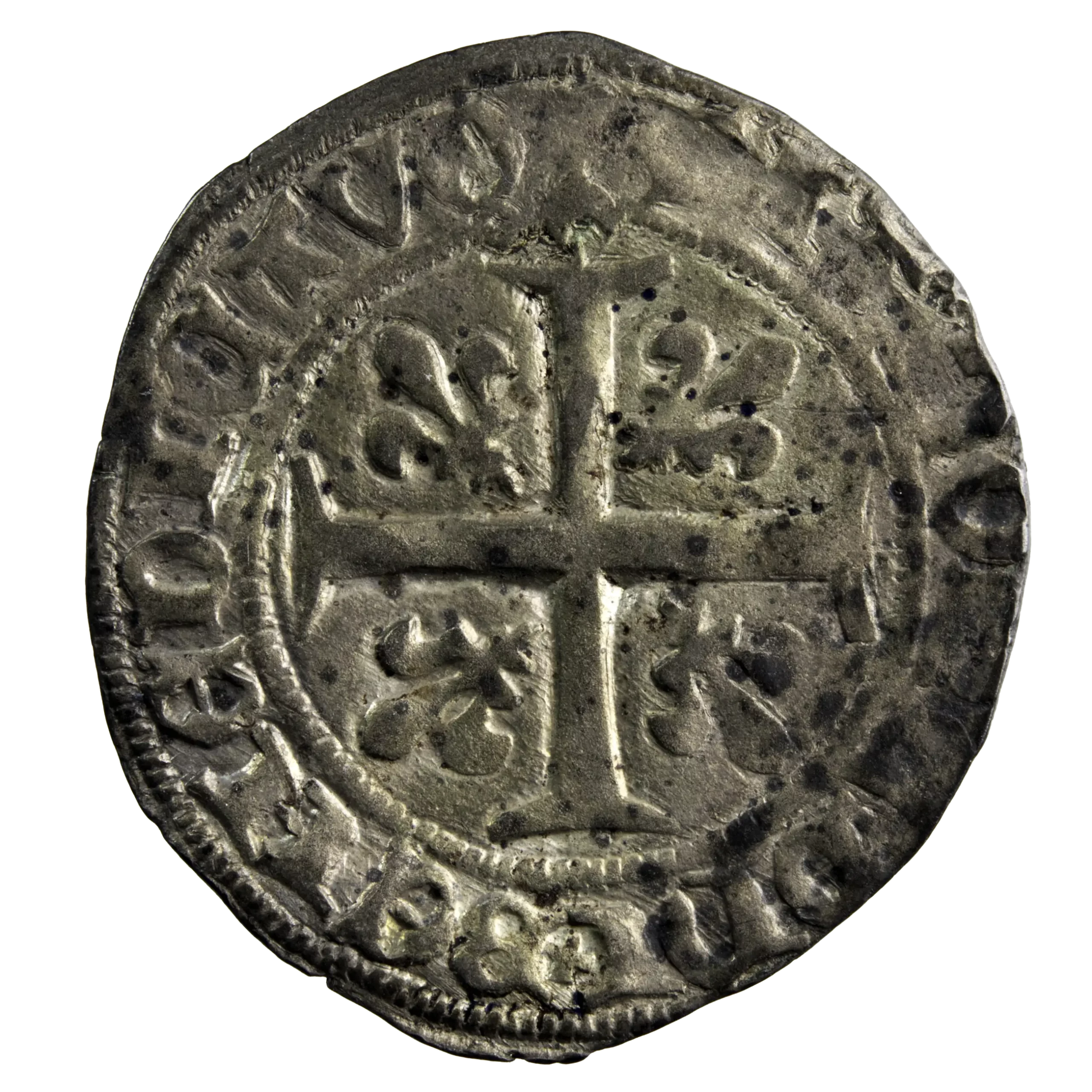 Charles VII blanc aux 3 lis Orléans