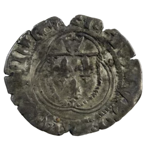 Charles VII petit blanc à la couronne Montelimar