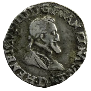 Henri IV quart franc 1594 Lyon