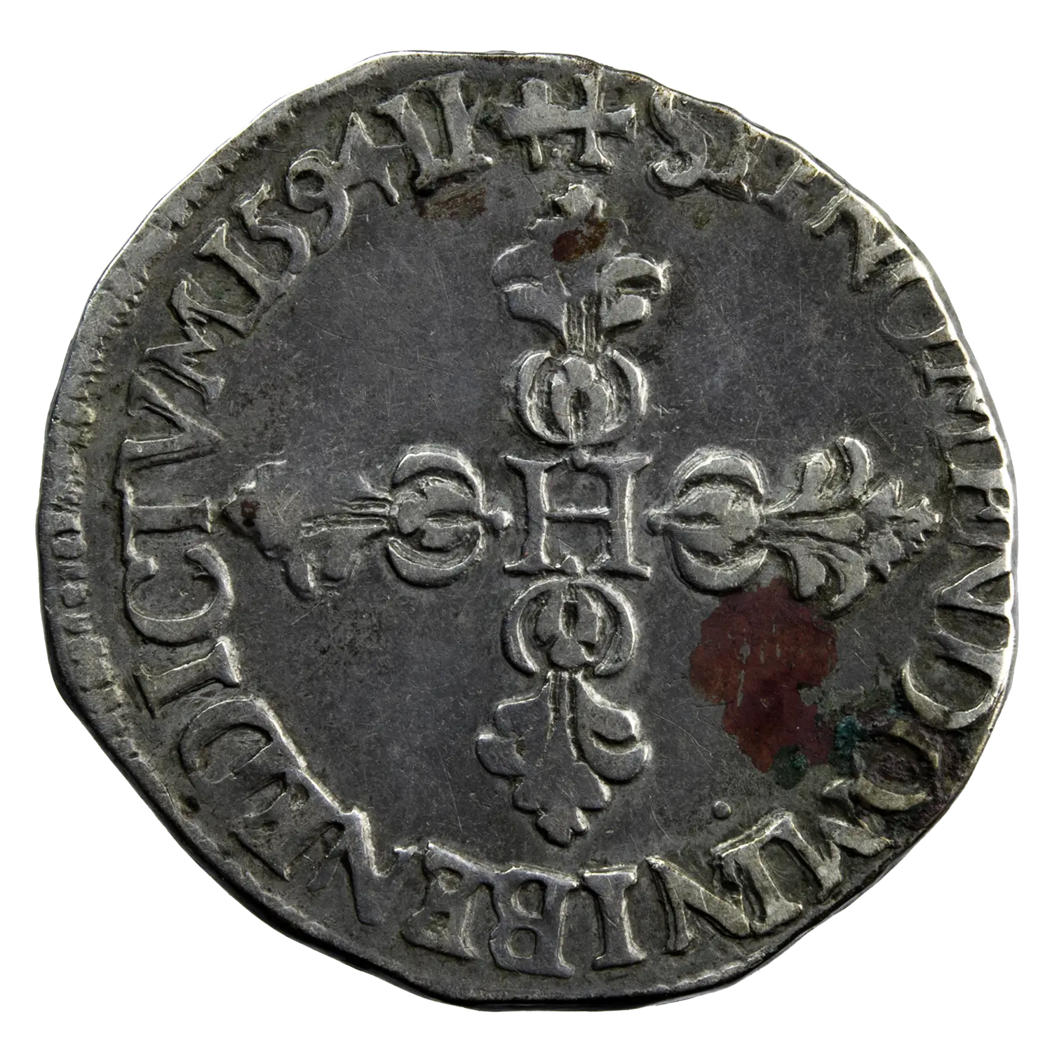 Henri IV quart franc 1594 Lyon