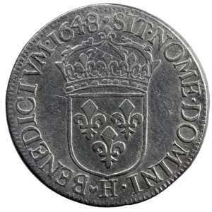 Louis XIV demi écu 1648 La Rochelle
