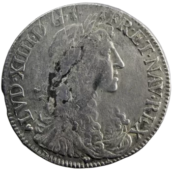 Louis XIV demi-écu buste juvénile 1660 Nantes