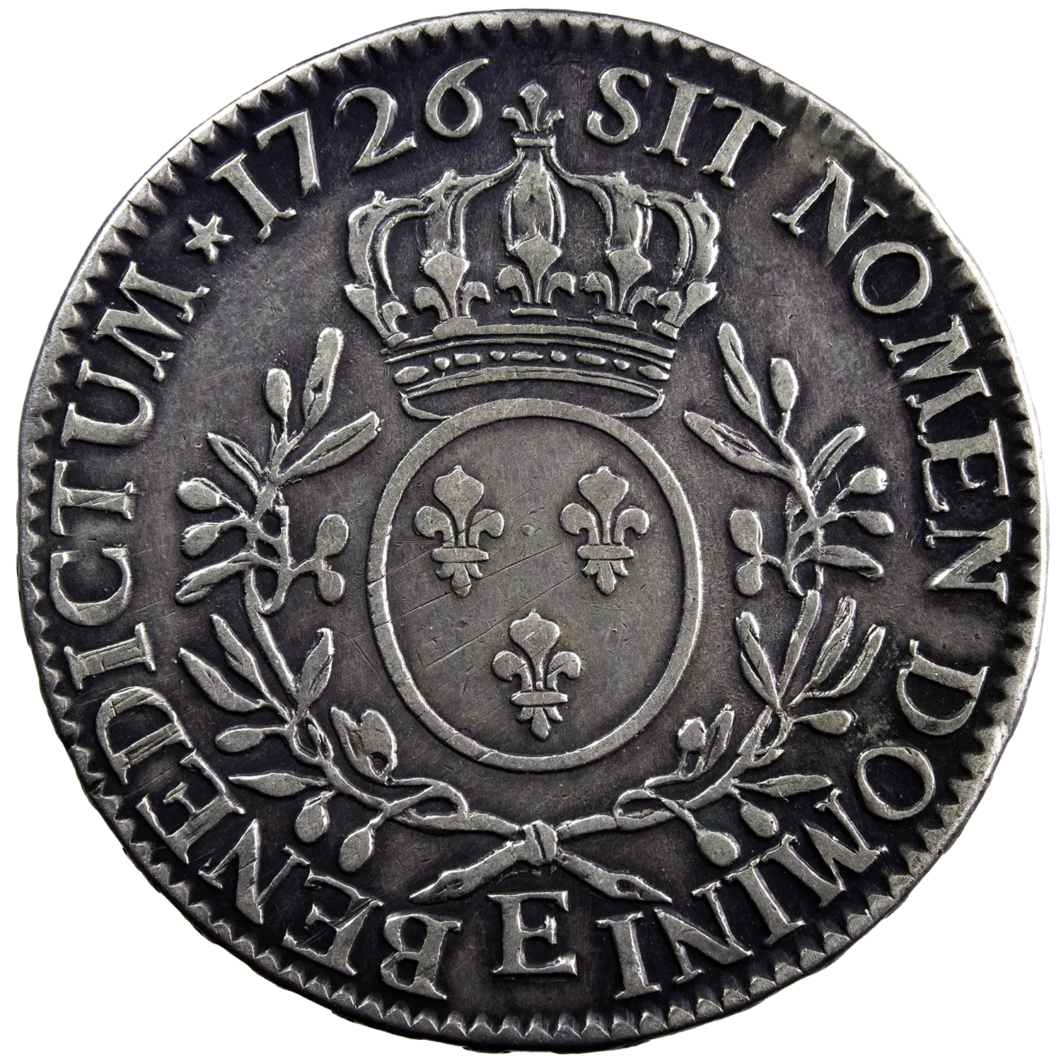 Louis XV écu aux branches d’olivier 1726 Tours