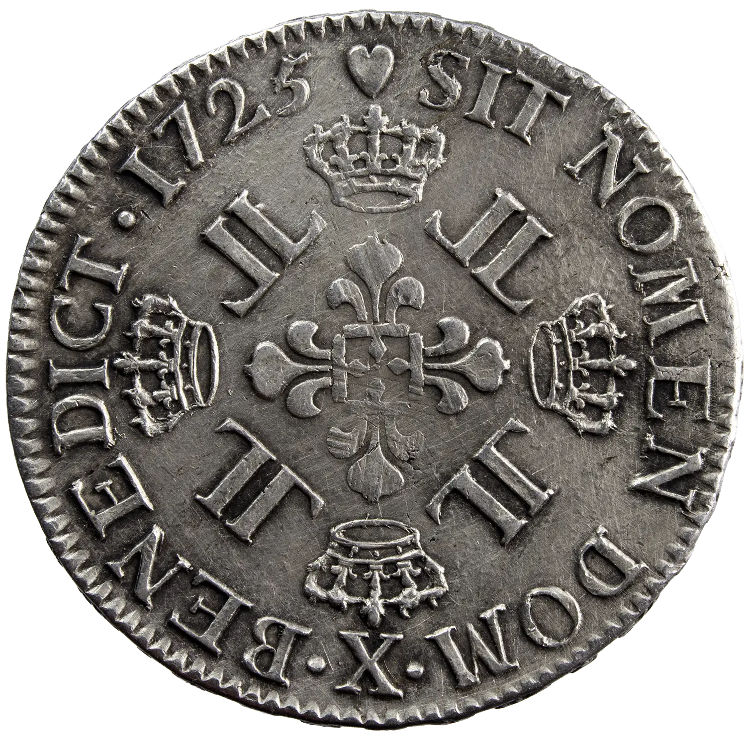 Louis XV écu aux 8L 1725 Amiens