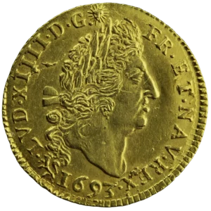 Louis XIV demi-louis aux 4L 1693 Rennes