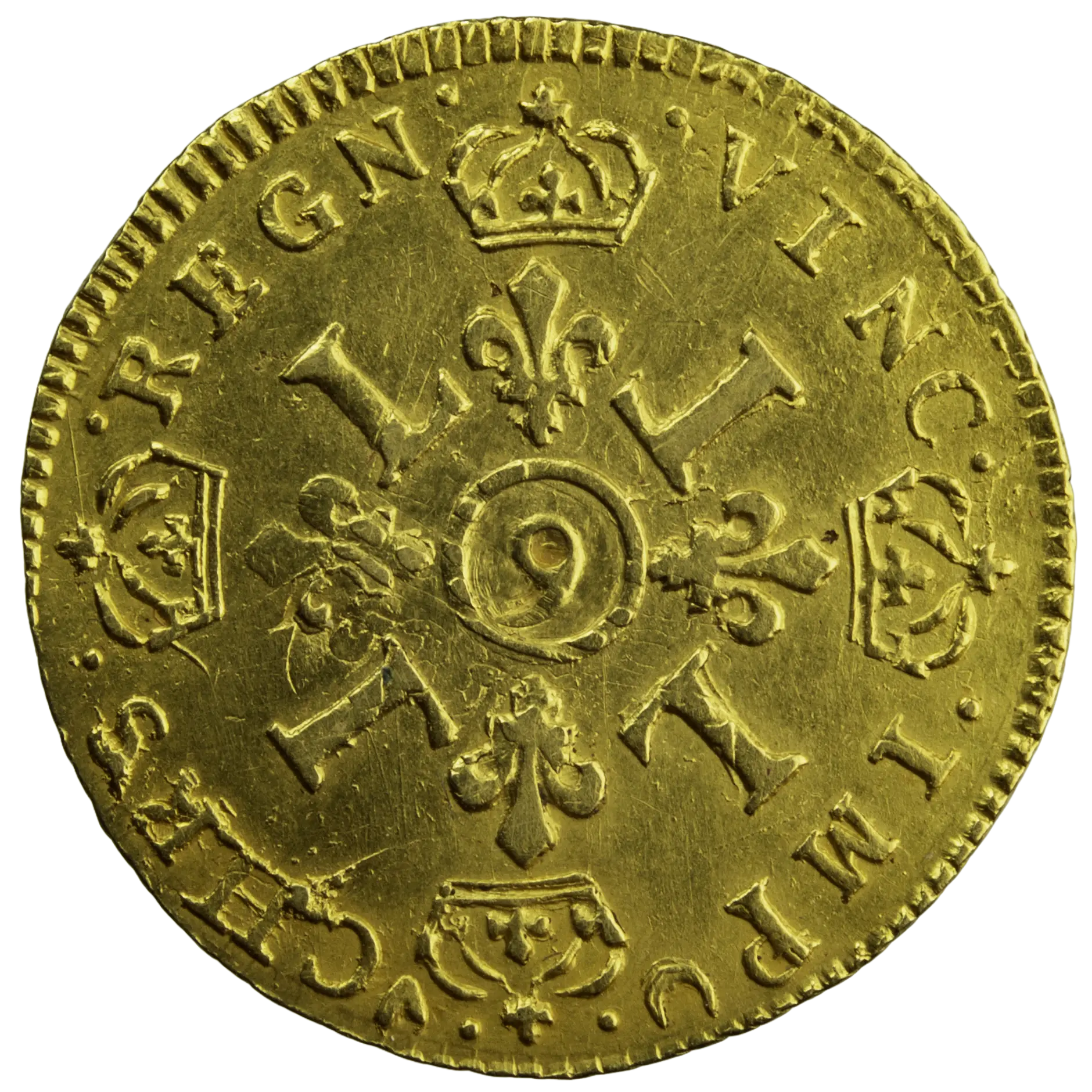 Louis XIV demi-louis aux 4L 1693 Rennes